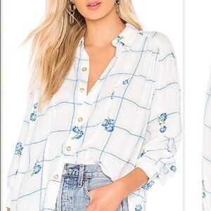 Free People Window to My Heart Button-Down